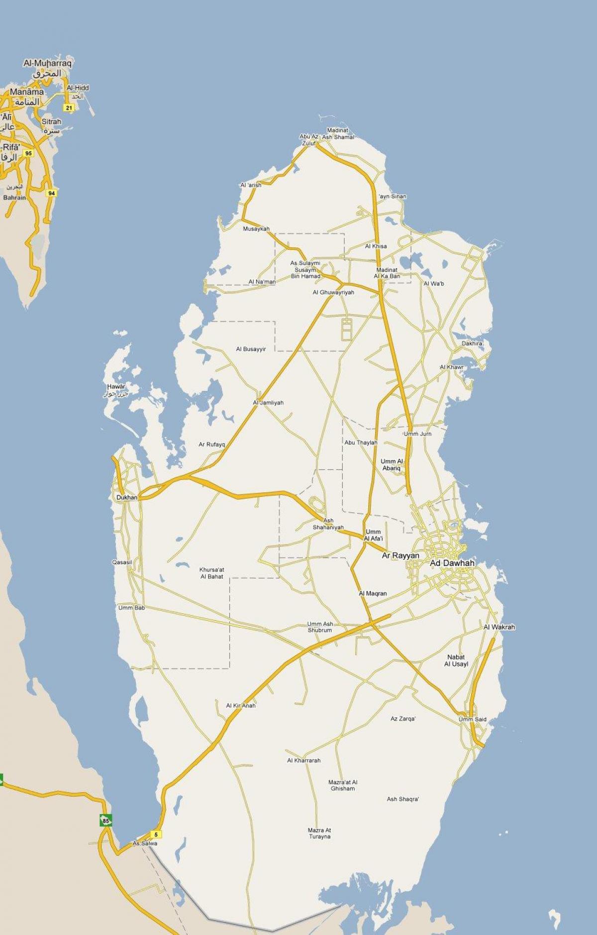 карта на Катар